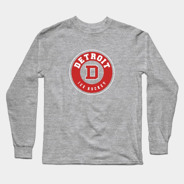 Detroit ice hockey Long Sleeve T-Shirt by BVHstudio